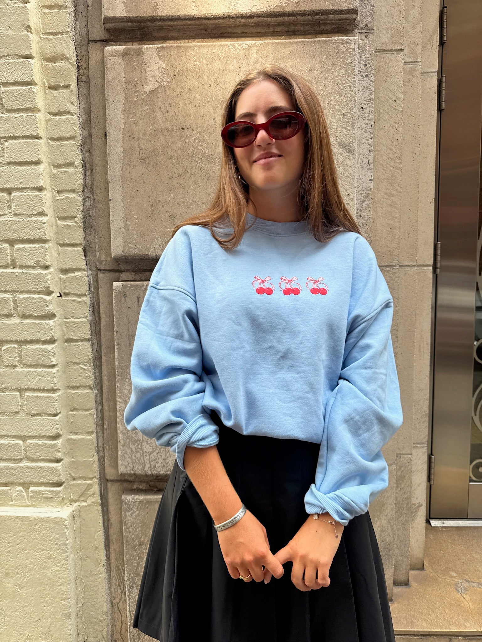 'puff' Cherry Graphic Sweatshirt - Jupe NYC