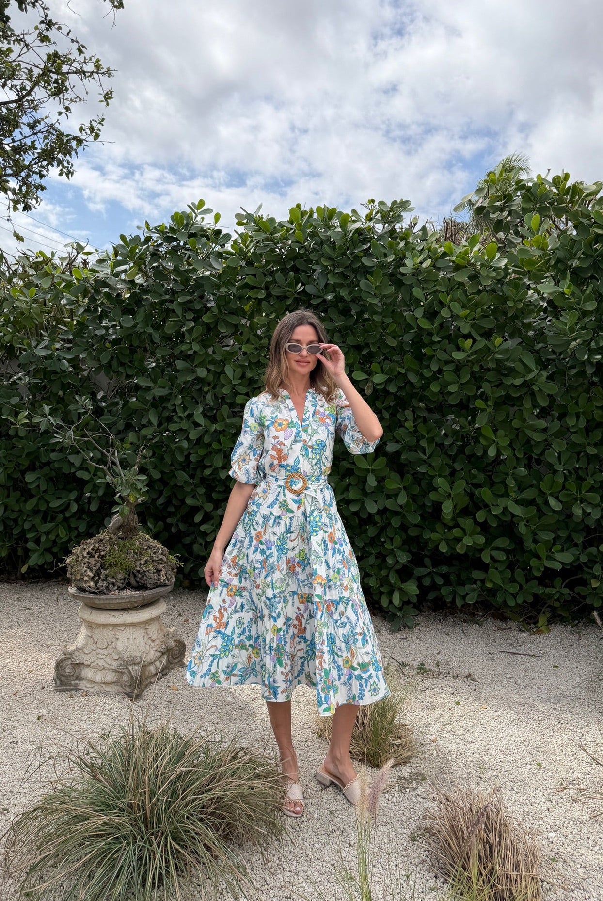 off the shoulder lace dress Nathalia