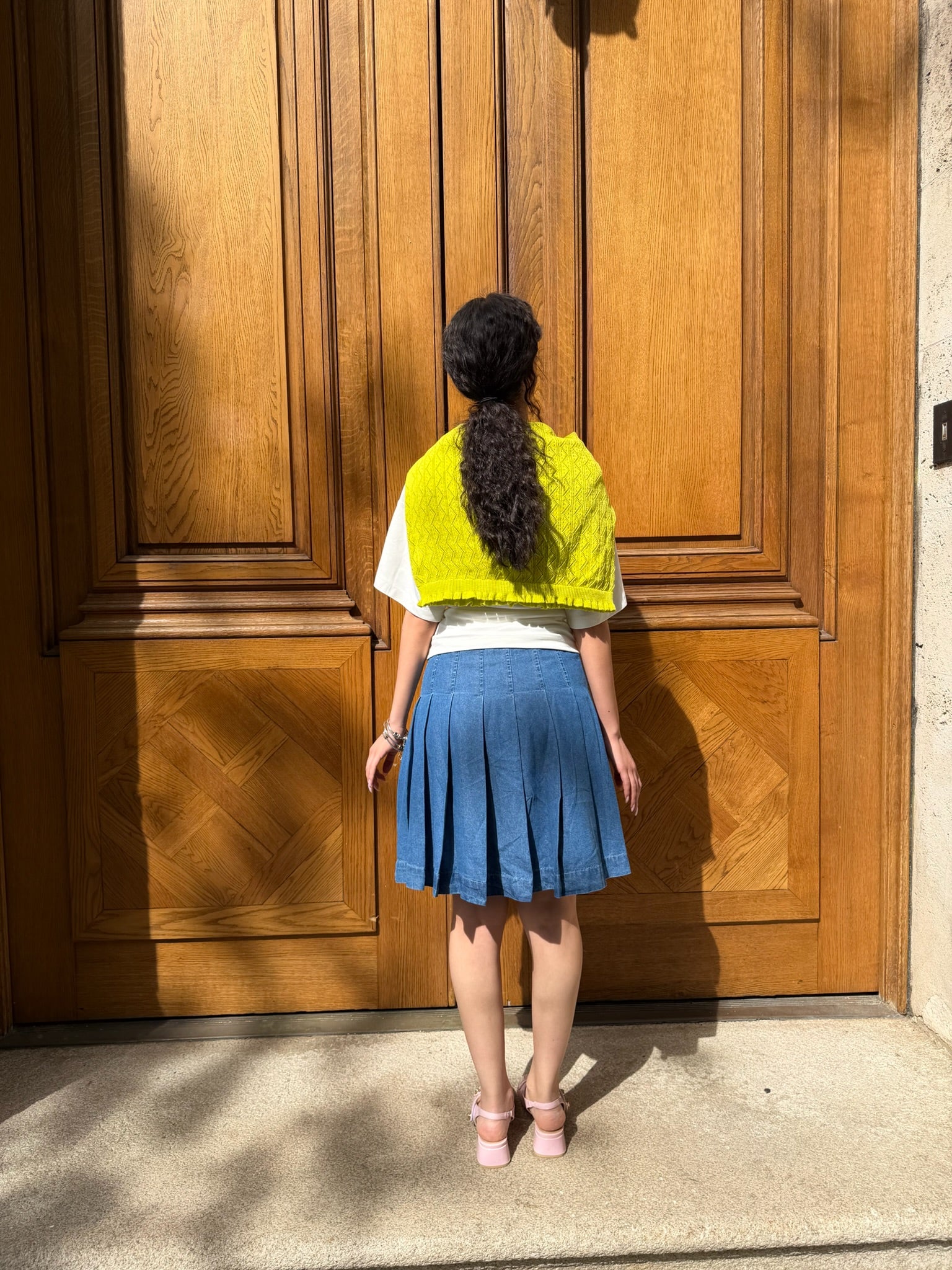 Denim Tennis Skirt - Jupe NYC