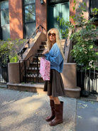 The Leather Pleated Skirt - Jupe NYC