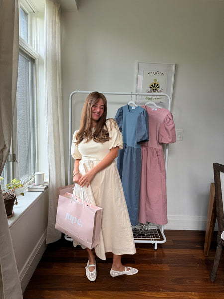 Daphne Dress - Cream Puff / X-Large