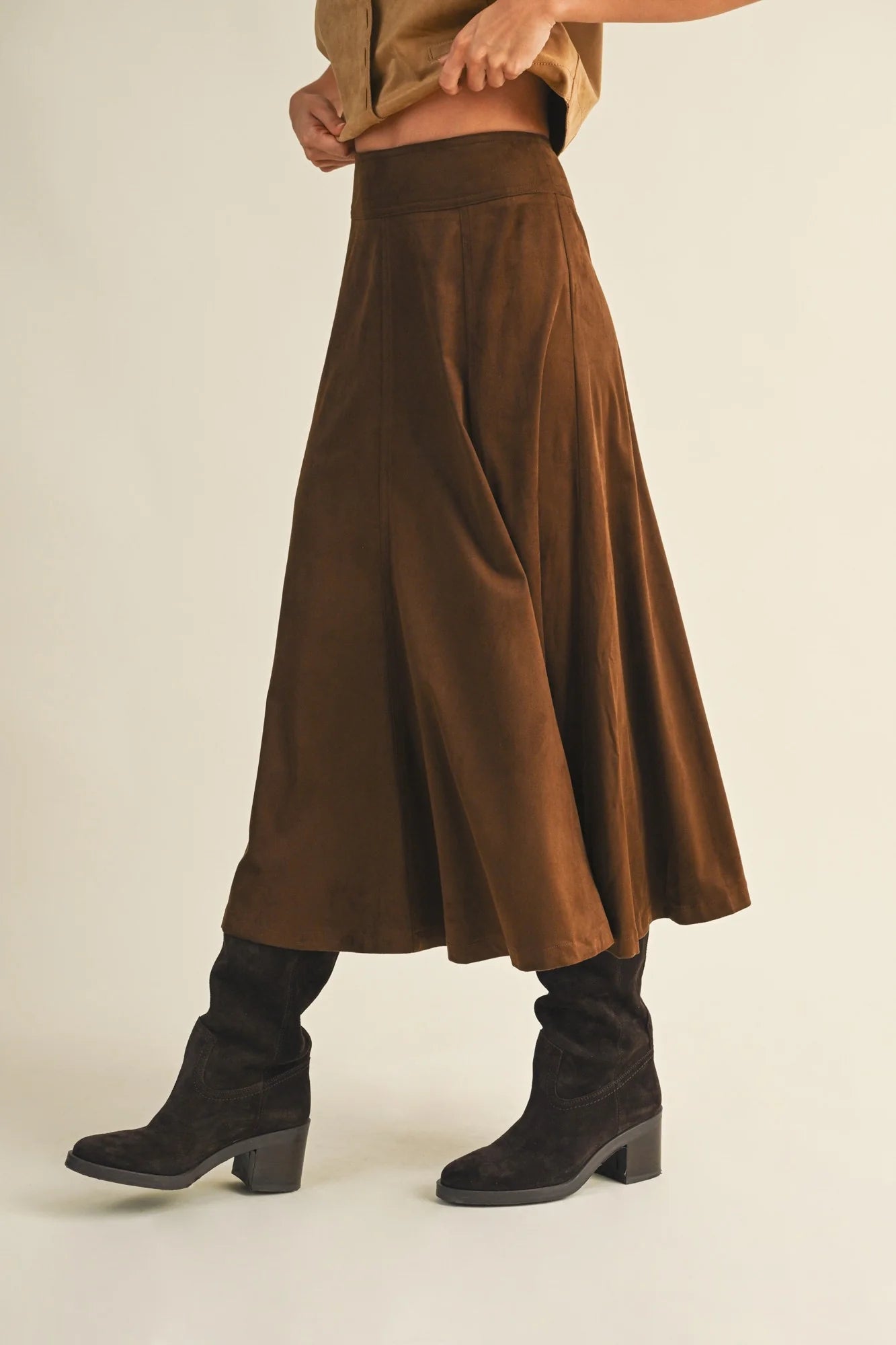 Sierra Suede Skirt - Jupe NYC