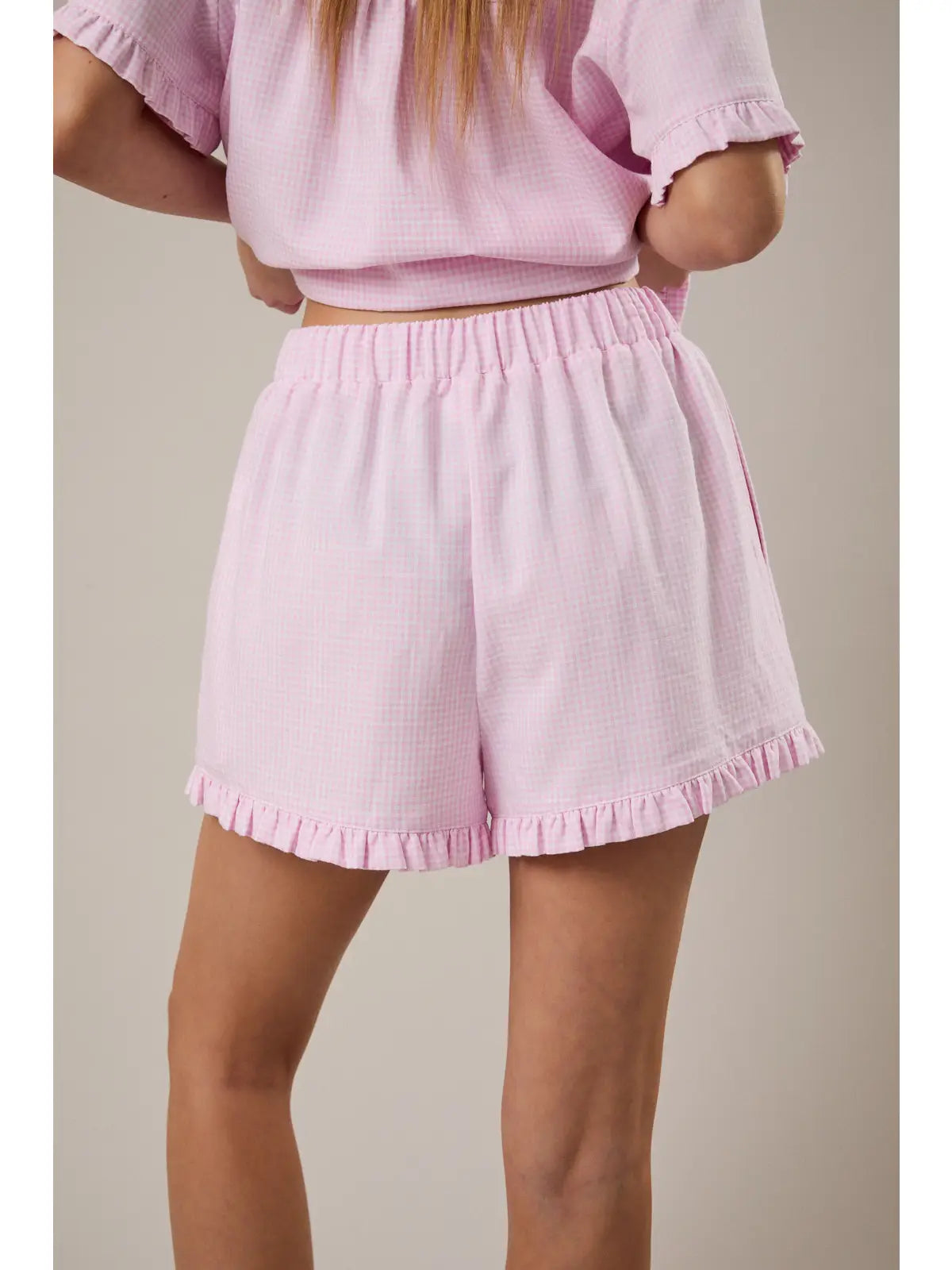 Pink Gingham Pajamas - Jupe NYC