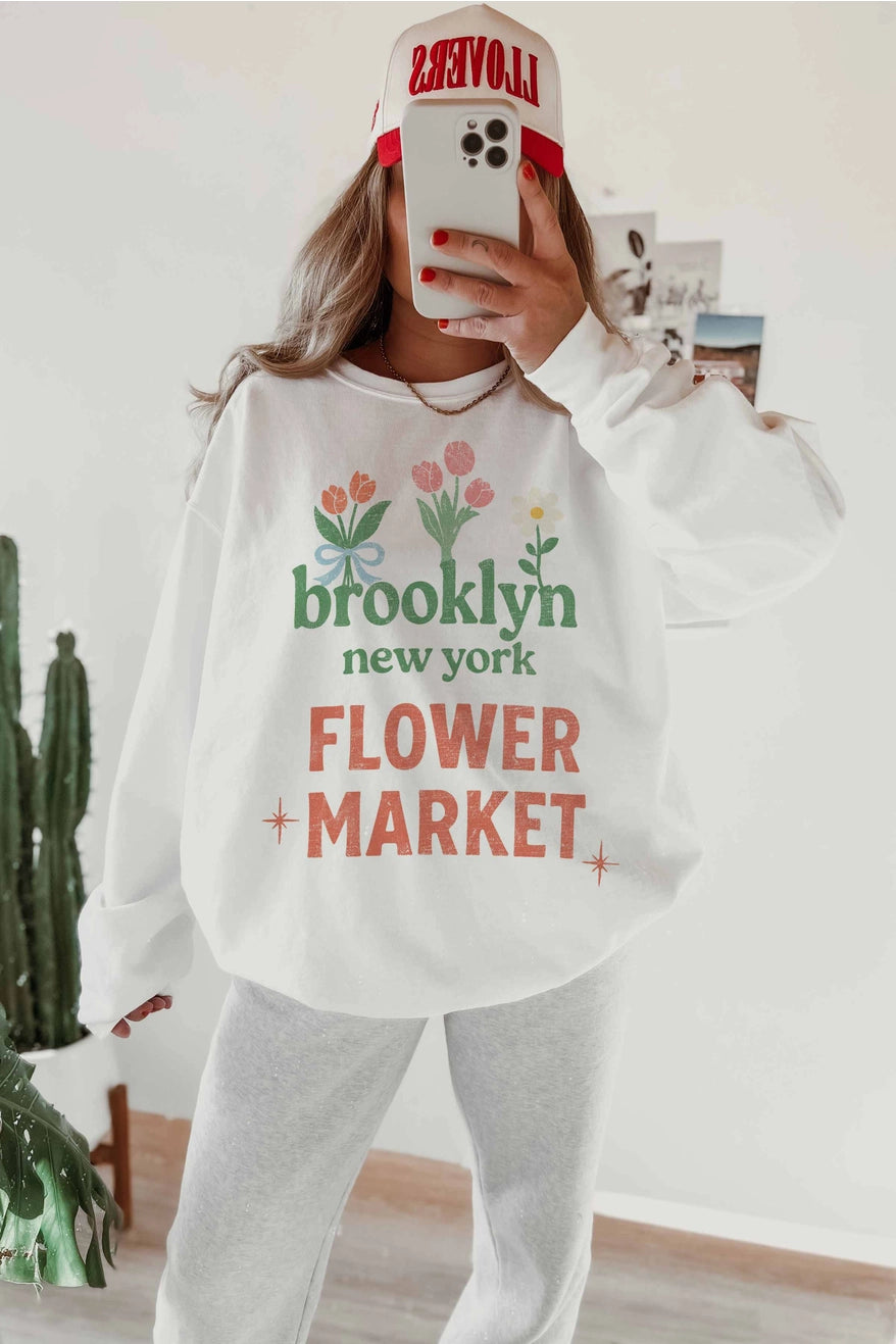 Brooklyn Flower Market Sweatshirt - Jupe NYC