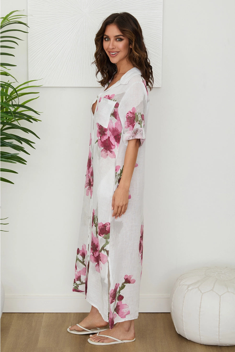 Blossom Linen Dress - Jupe NYC