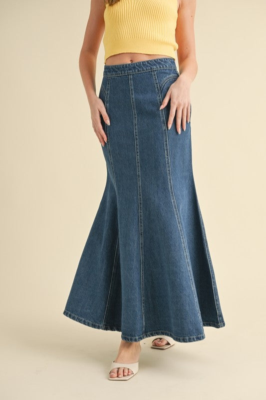 Sasha Denim Skirt - Jupe NYC