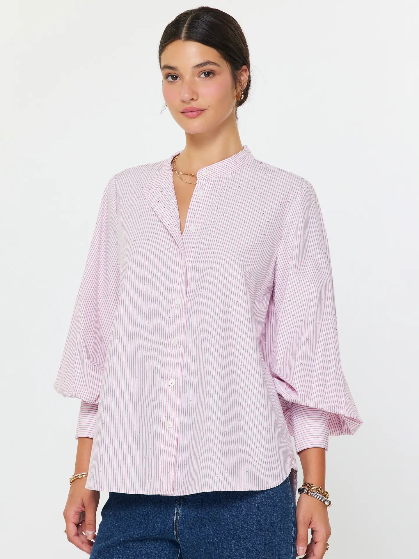 Milano Pinstripe Shirt - Jupe NYC