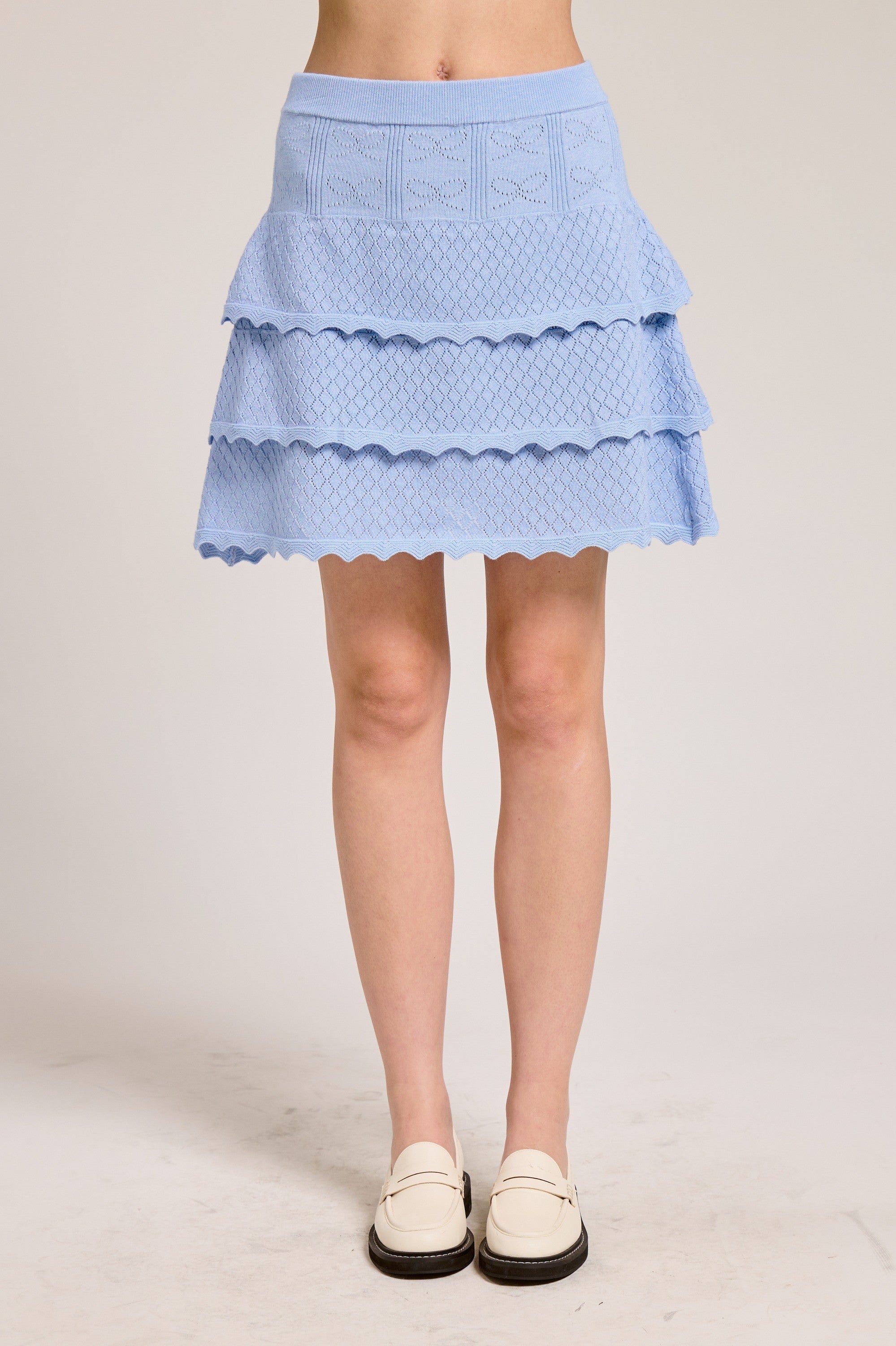 Callie Pointelle Skirt - Jupe NYC