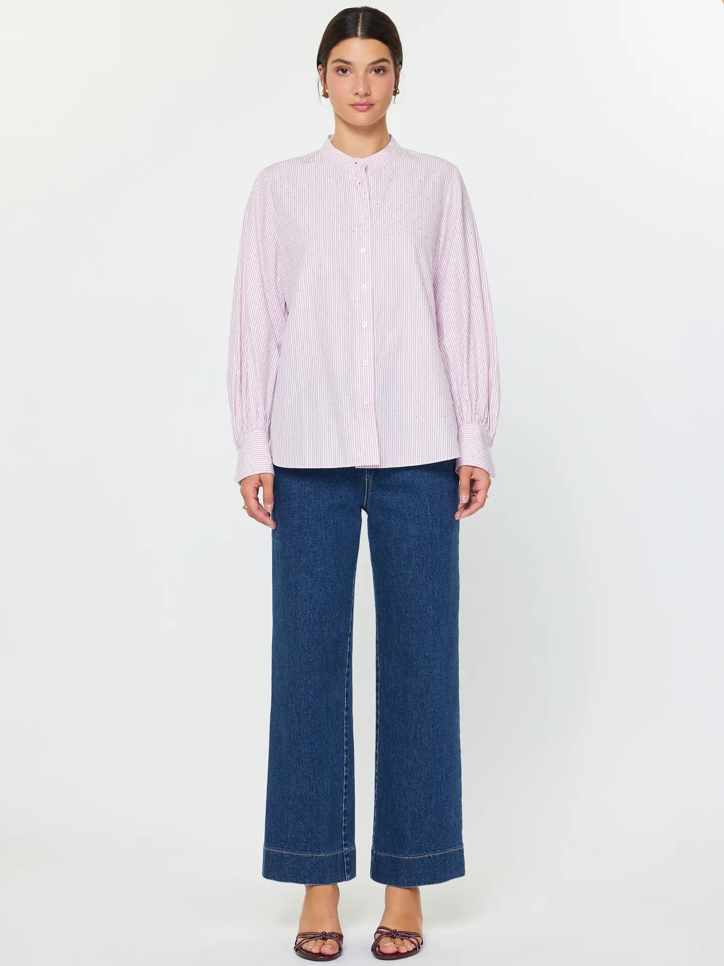 Milano Pinstripe Shirt - Jupe NYC