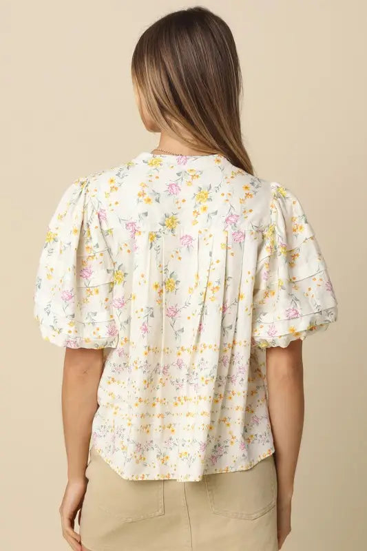 Maddie Floral Top - Jupe NYC