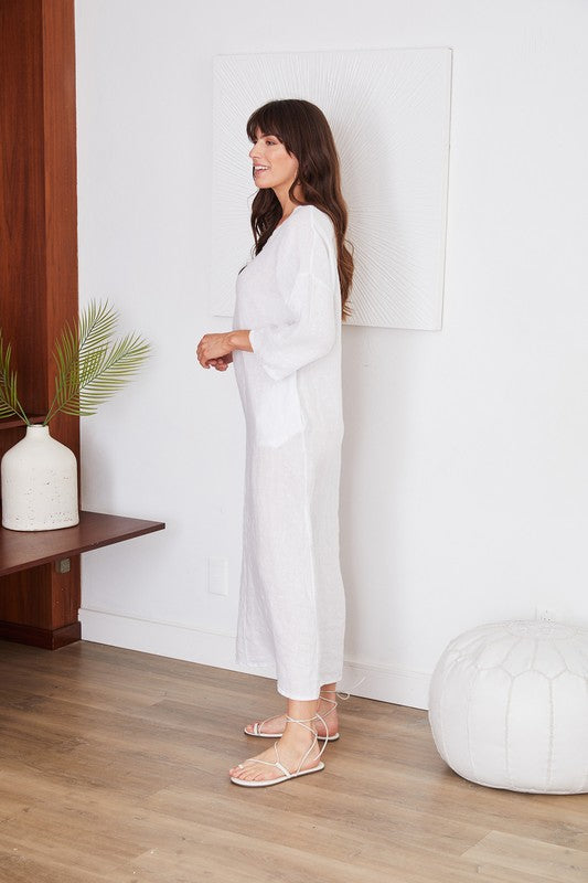 Palma Linen Dress - Jupe NYC