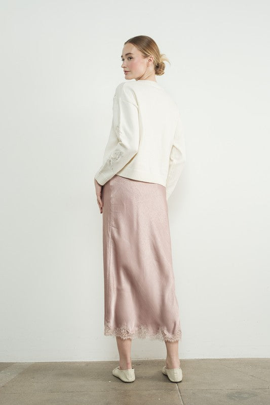 Celine Lace Midi Skirt