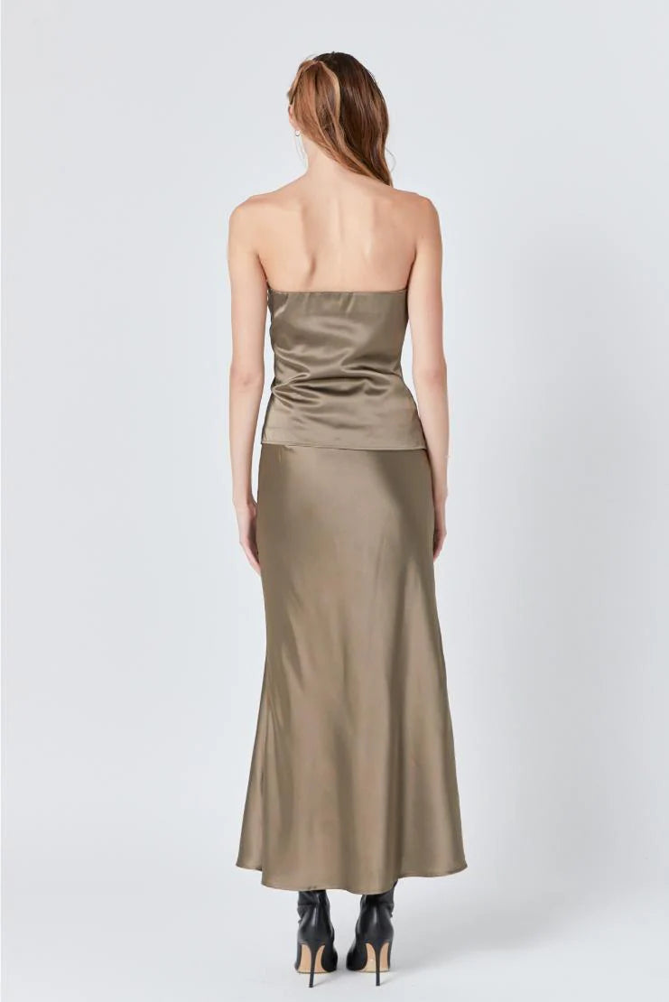 Espresso Maxi Skirt - Jupe NYC