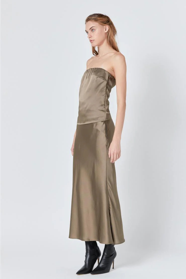 Espresso Maxi Skirt - Jupe NYC