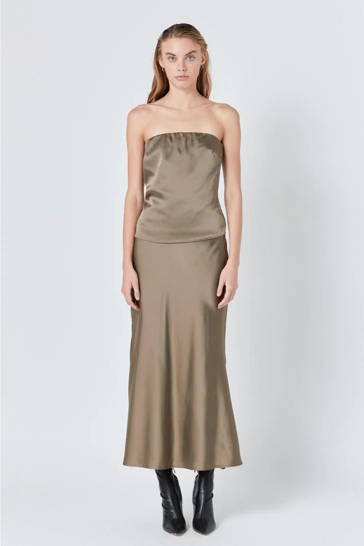 Espresso Maxi Skirt - Jupe NYC