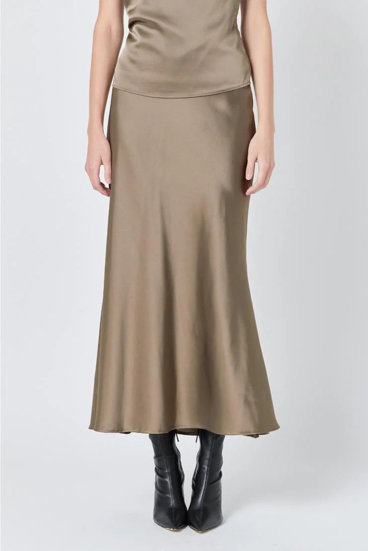 Espresso Maxi Skirt - Jupe NYC