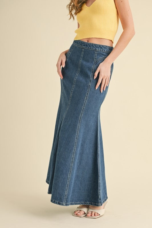 Sasha Denim Skirt - Jupe NYC