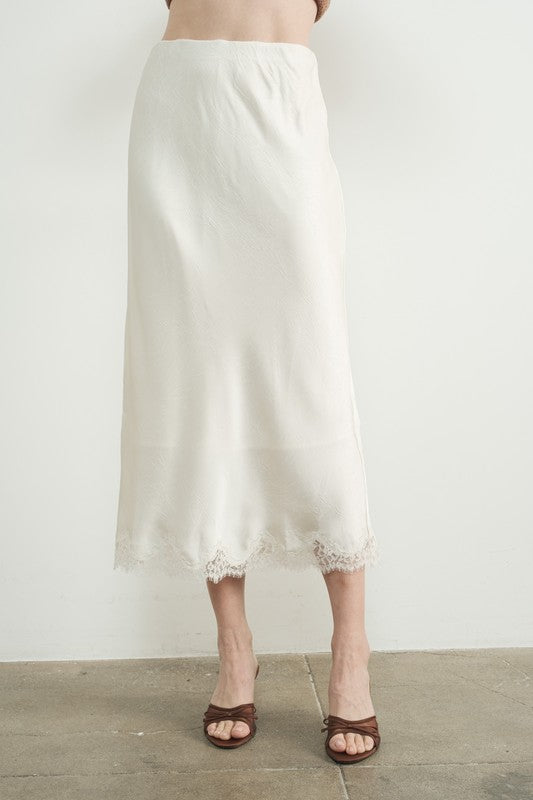 Celine Lace Midi Skirt