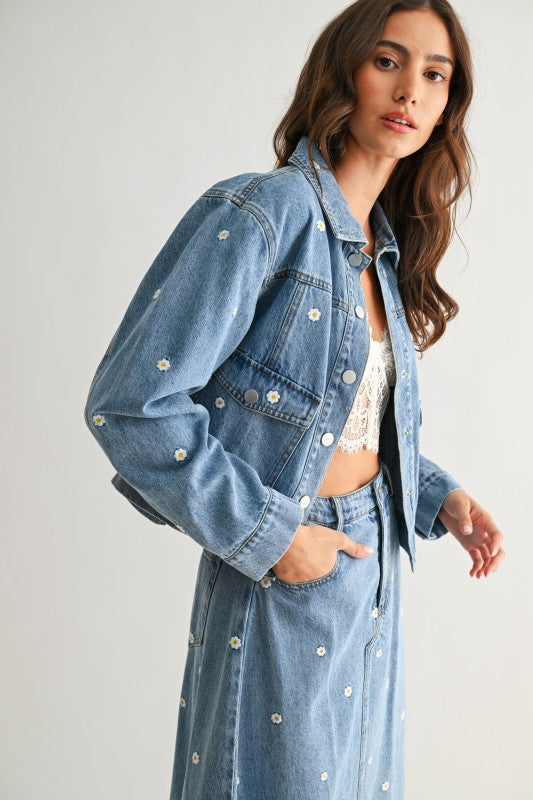 Wildflower Denim Jacket - Jupe NYC