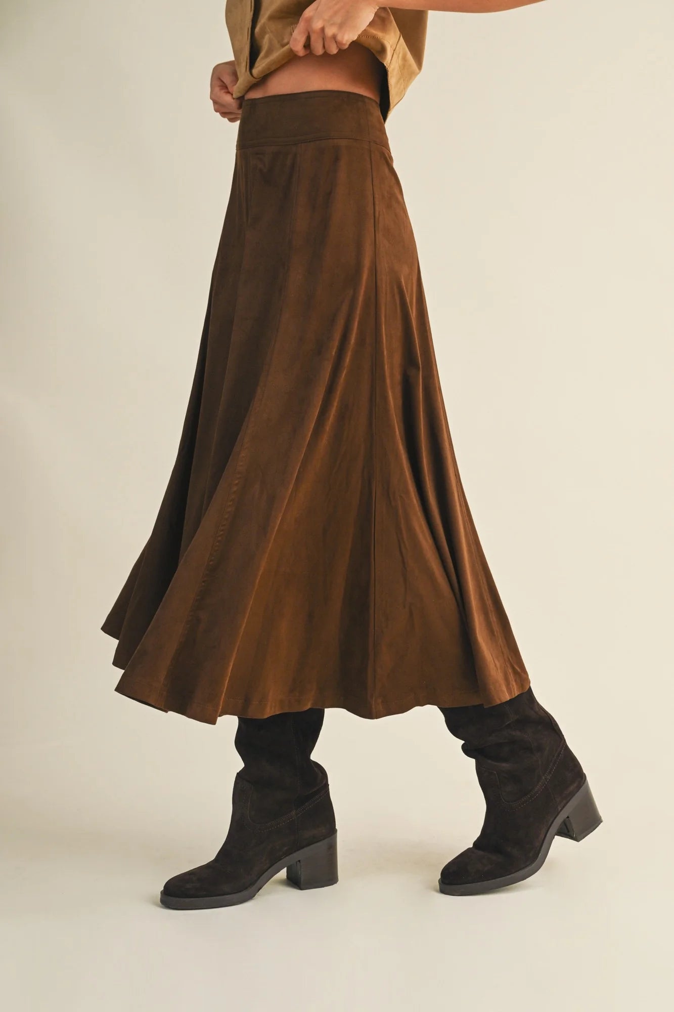 Sierra Suede Skirt - Jupe NYC
