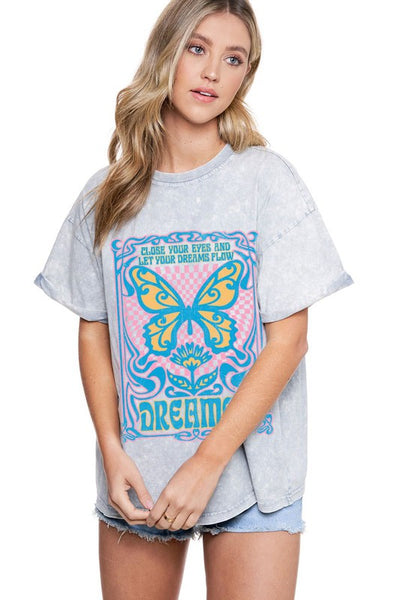 Butterfly Dreamer Graphic Tshirt - Jupe NYC