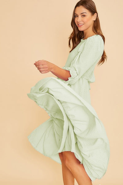 Mint Louisa Dress - Jupe NYC