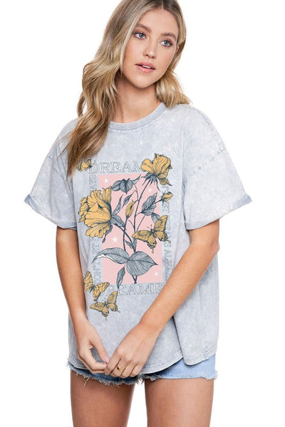 Floral Graphic T Shirt - Jupe NYC